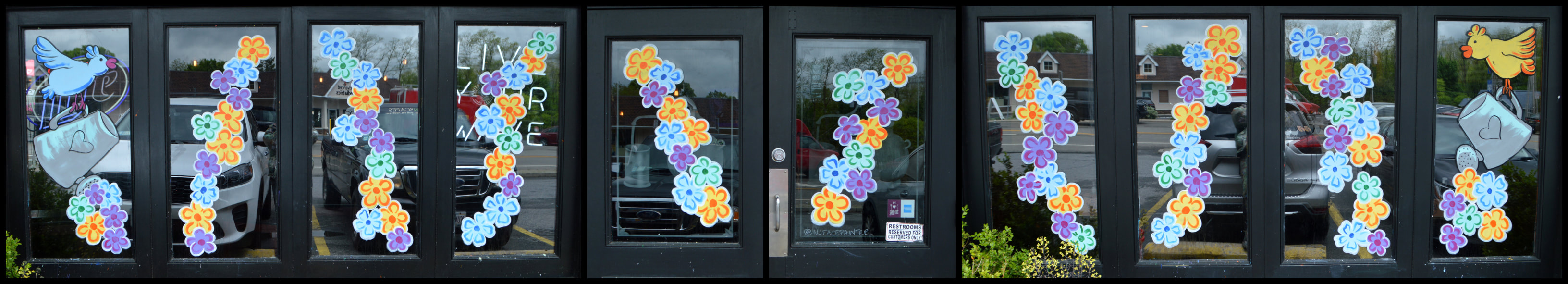Spring Window Art at The Copper Still in Pomona, Rockland County, NY