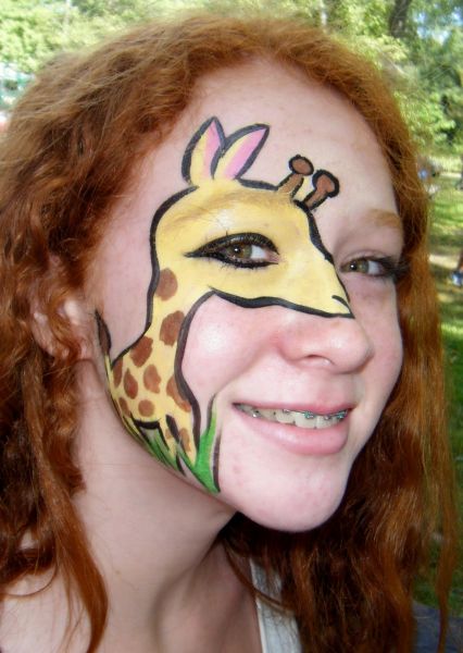 Giraffe Face Painting