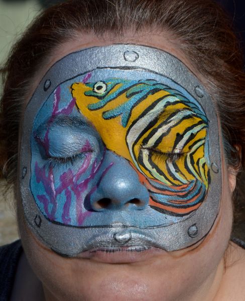 Fish Face Painting