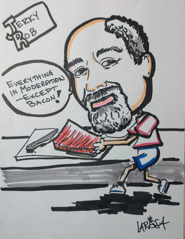 Caricature of Jerky Rob