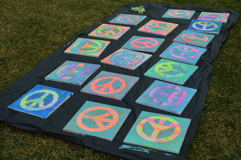 Peace Sign Paint Party