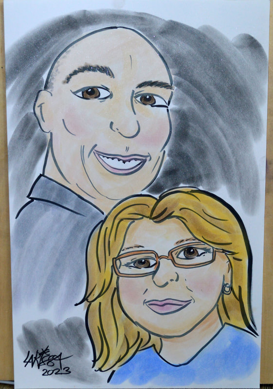 Caricature of a Couple
