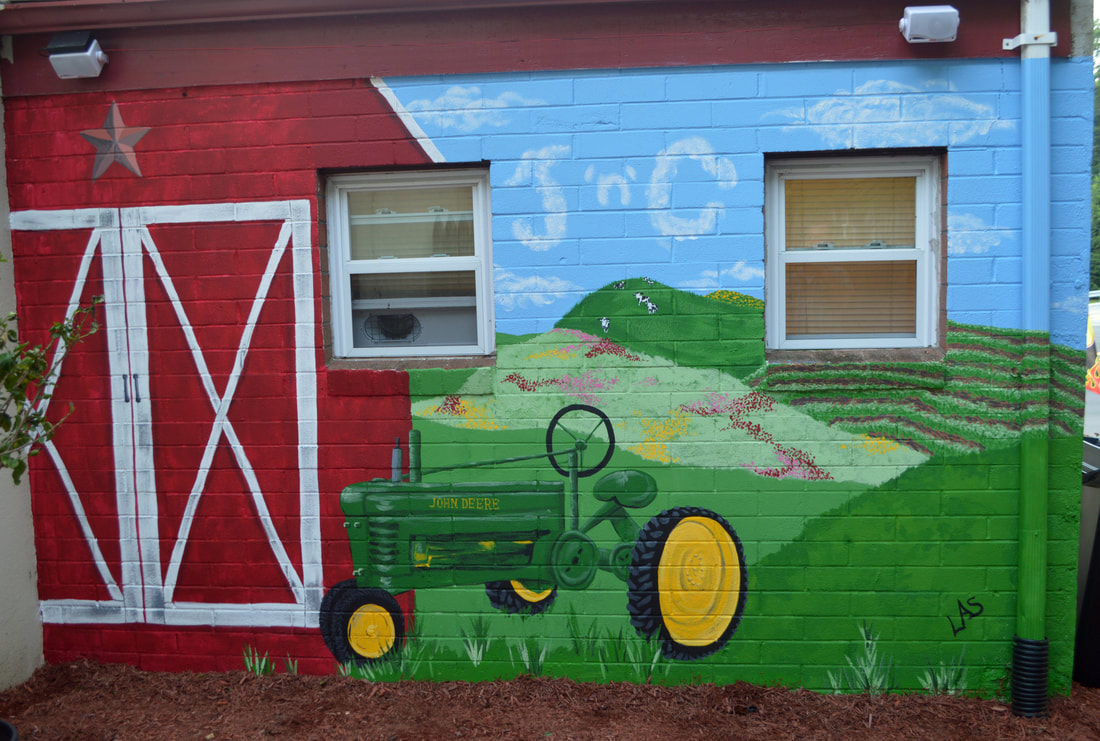 Farm Mural at J 'n' C BBQ in Butler, NJ