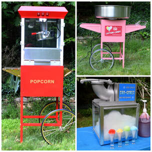 Fun Food Collage - Popcorn, Cotton Candy, Snow Cones