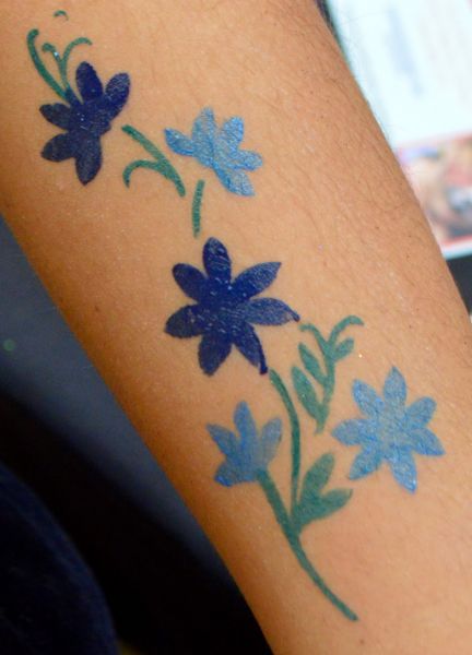 Flower Temporary Ink Tattoo