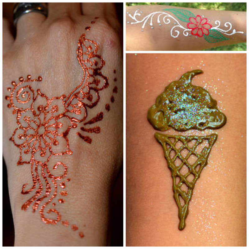 Henna & Henna Lace Collage