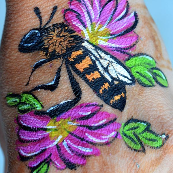 Honey Bee Face Painting