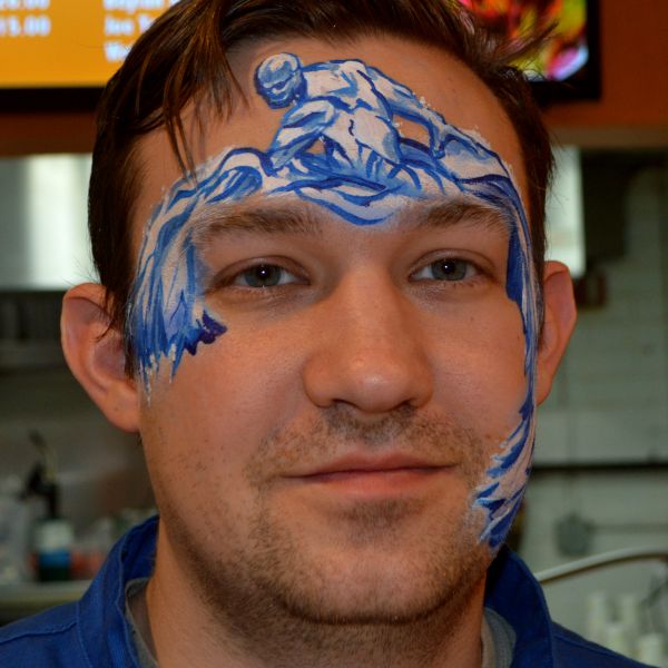 Ice Man Face Painting