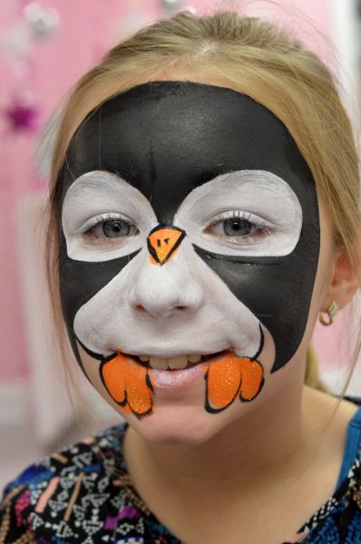 Penguin Face Painting