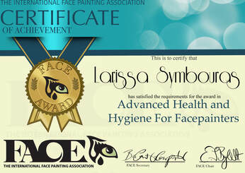 FACE Certificate of Advanced Health & Hygiene for Face Painters