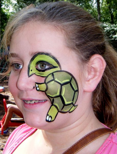 Turtle Face Painting