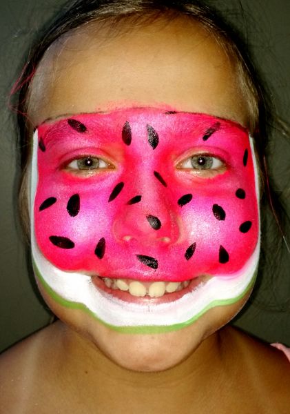 Watermelon Face Painting