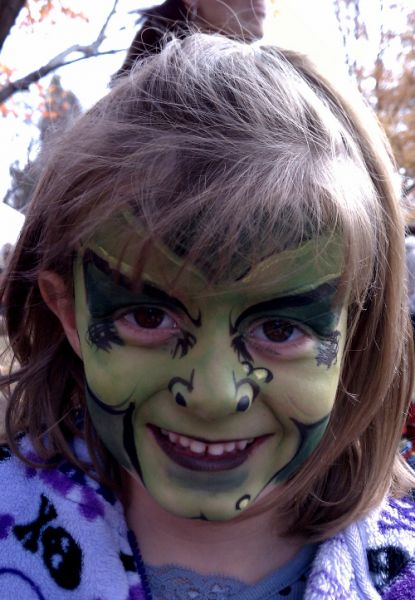 Witch Face Painting