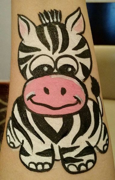 Zebra Arm Painting